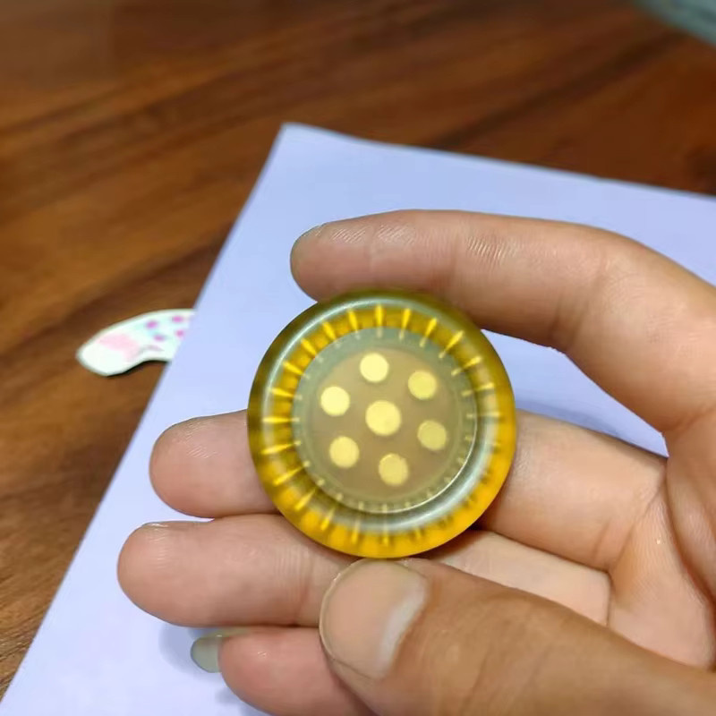 AHHLCLT Fidget Slider Münze, Bernstein PEI Material, Sensorisches Spielzeug - Bild 5