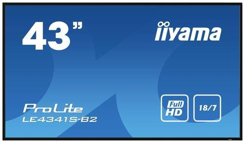 Iiyama ProLite LE4341S-B2 Digital Signage Display in Schwarz mit 42,5 Zoll Full HD IPS LCD-Panel - Bild 1