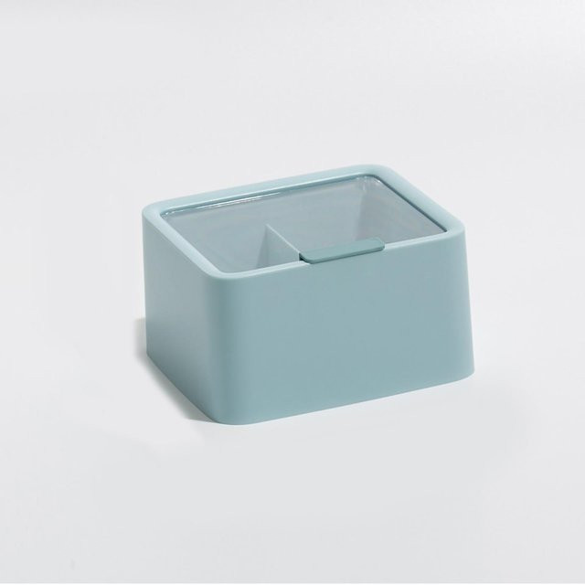CosyHome Kosmetikaufbewahrungsbox Kunststoff, Blau, mit Deckel - Bild 1