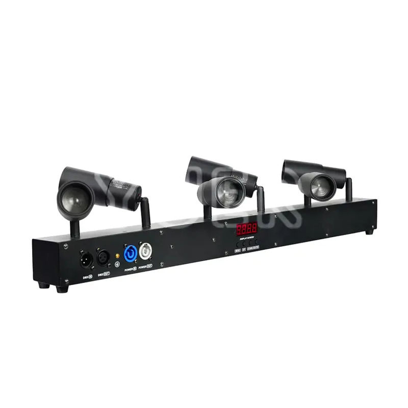YUER LED Spot-Licht mit Zoom-Funktion, 6x10W, Warmweiß, DMX512-Steuerung, Schwarz - Bild 4