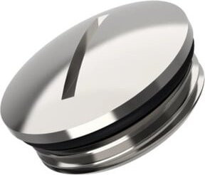 Lapp Blindstopfen SKINDICHT BL-M 12x1,5 mit O-Ring aus vernickeltem Messing in Silber - Bild 1