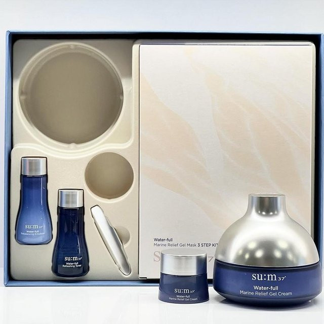 su:m37 Water-Full Marine Relief Gel Cream Spezialset, 120 ml, Hyaluronsäure - Bild 1