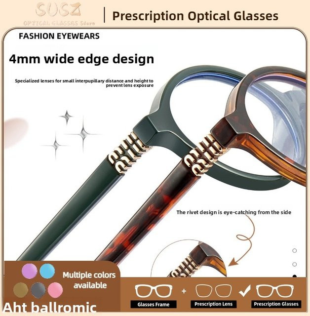 SUSZ Korrekturbrille, oval, Vollrand, Kunststoff, Damen, Anti-Blaulicht - Bild 1