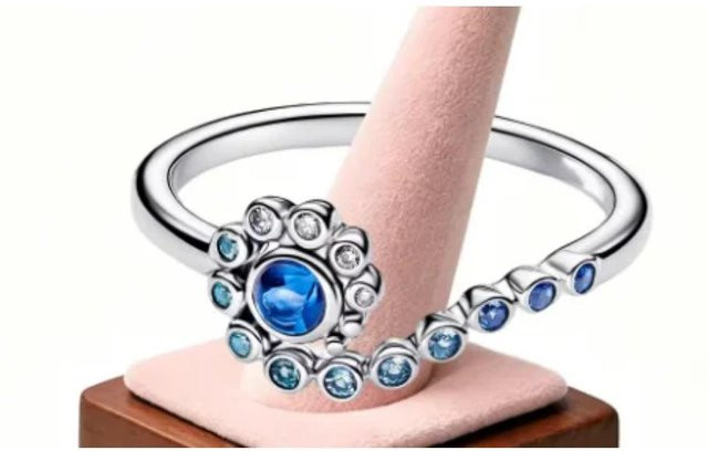 Silberring 925 Silber, Bunt, Perle, Kristall, Zirkonia, Damen - Bild 1