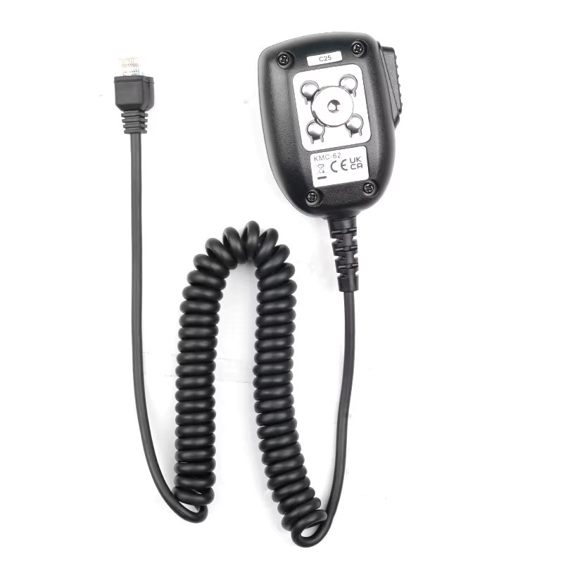 Kenwood Handmikrofon für KMC-62 Walkie-Talkie-Radio mit RJ45 8-poligem Anschluss in Schwarz - Bild 2