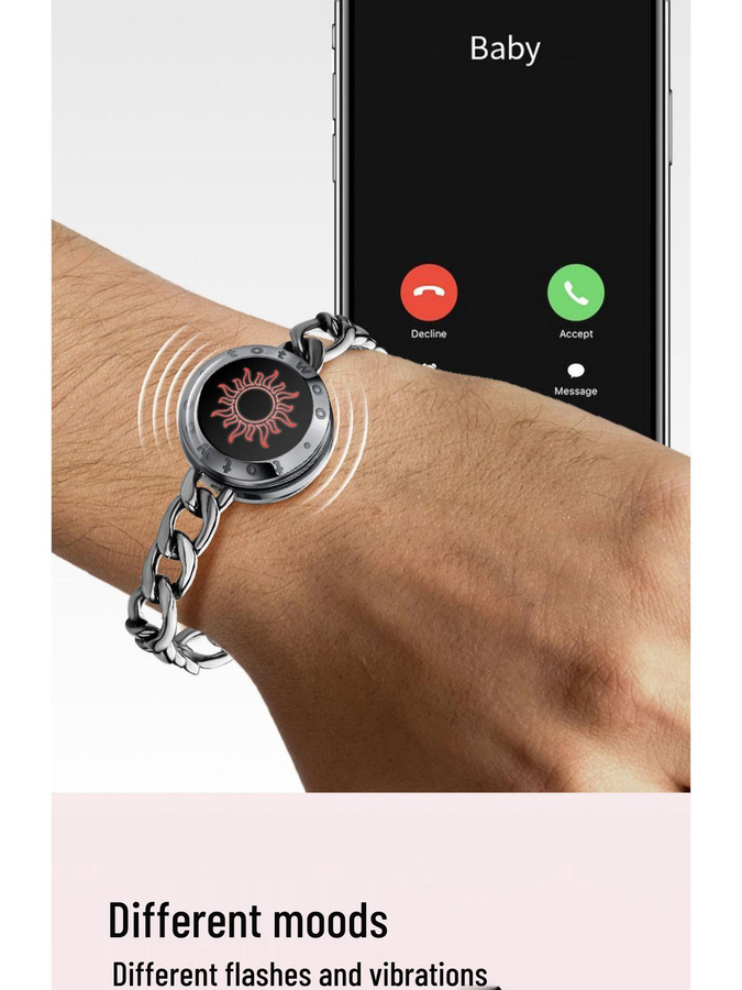 Totwoo Smart Partnerarmband, Titan, Zirkonia, Unisex - Bild 5