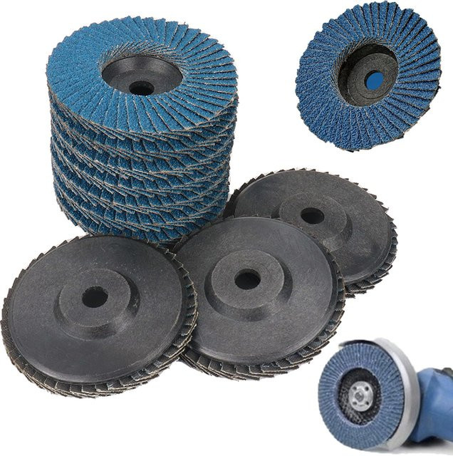 SI FANG SI FANG Schleifscheiben-Set für Winkelschleifer, Körnung 60, Blau, Durchmesser: 75 mm - Bild 1