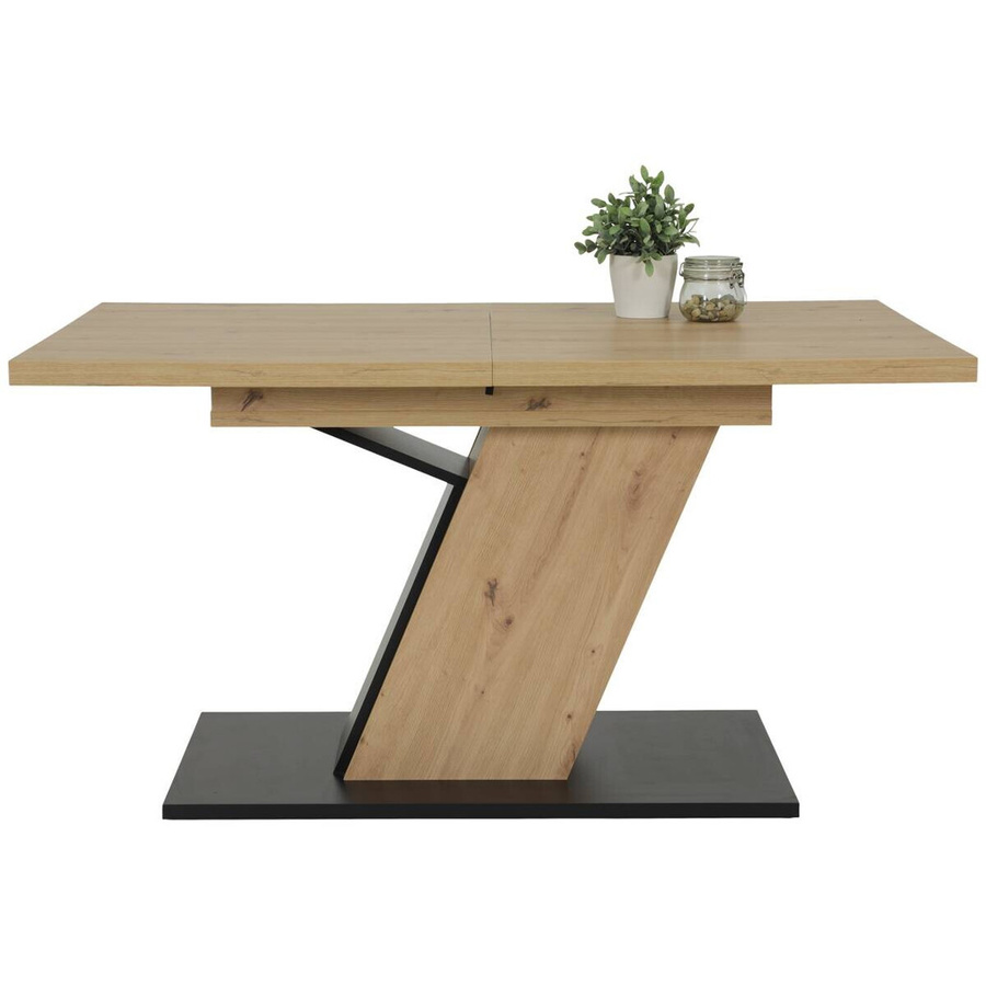 Hela Essgruppe Gesa II in Eiche und Anthrazit mit Tisch und Stühlen, aus Holzwerkstoff und Metall, B/H/T: 180 x 76 x 90 cm - Bild 2
