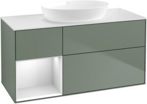 V&B Waschtischunterschrank Finion in Weiß lackiert, Breite: 120 cm, Tiefe: 50,1 cm, Höhe: 50,1 cm - Bild 1