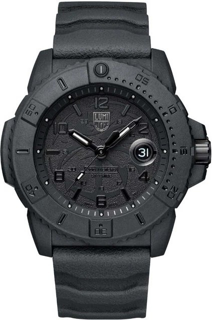 Luminox Herrenuhr Navy Seal, Quarz, Karbon, 45 mm, Schwarz, 20 ATM - Bild 1