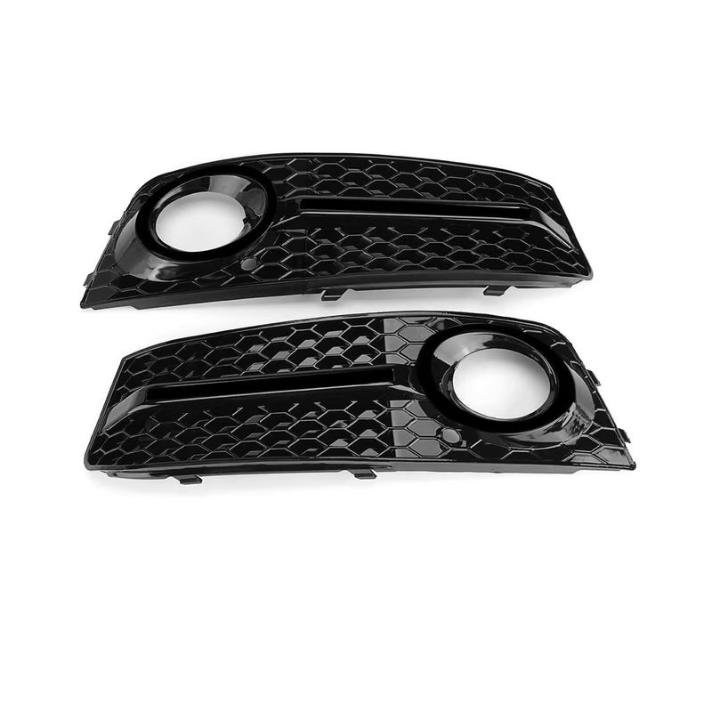 Schwarze Mesh Grille Abdeckung für Audi A4 B8 2009-2011 als Nebelscheinwerfer Waben Kühlergrill Abdeckung - Bild 2