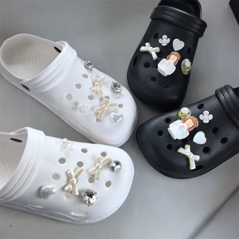 Mesuca Charms-Set, Engel-Schuh-Charms, Weiße Schleife & Strass, Kinder - Bild 2