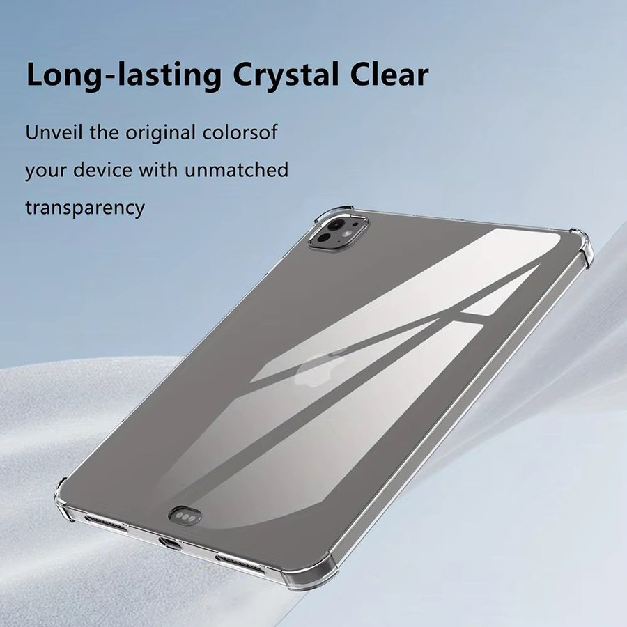 Zair Stoßfeste Silikonhülle für Apple iPad Air, Pro, Mini (Transparent) - Bild 4