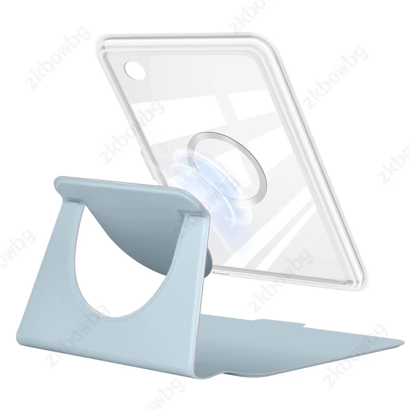 Transparente Acryl-Schutzhülle mit magnetischer Trennung und drehbarer Abdeckung für Tolino Shine Color 2024, Shine 5 2024 und Shine 4 2022 (6 Zoll) in Blau - Bild 3