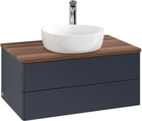 V&B Waschtischunterschrank Antao ohne Frontstruktur, lackiert, B/T/H: 80 x 36 x 50 cm - Bild 1