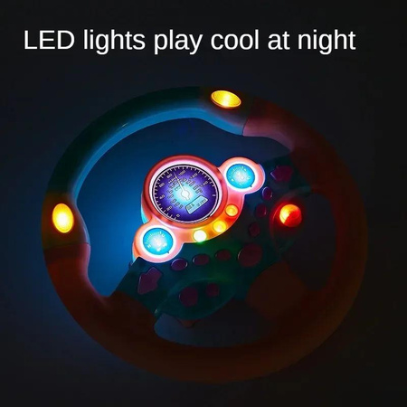 Interesting toys Kinderlenkrad für Rücksitz mit Licht und Musik ab 3-6Y