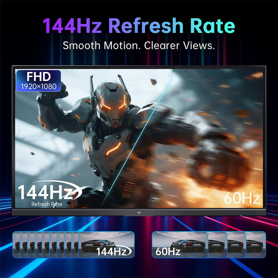 KTC H24B9S-2 Gaming-Monitor mit 144Hz, 23,8 Zoll FHD IPS-Display, 113% sRGB, Schwarz - Bild 2
