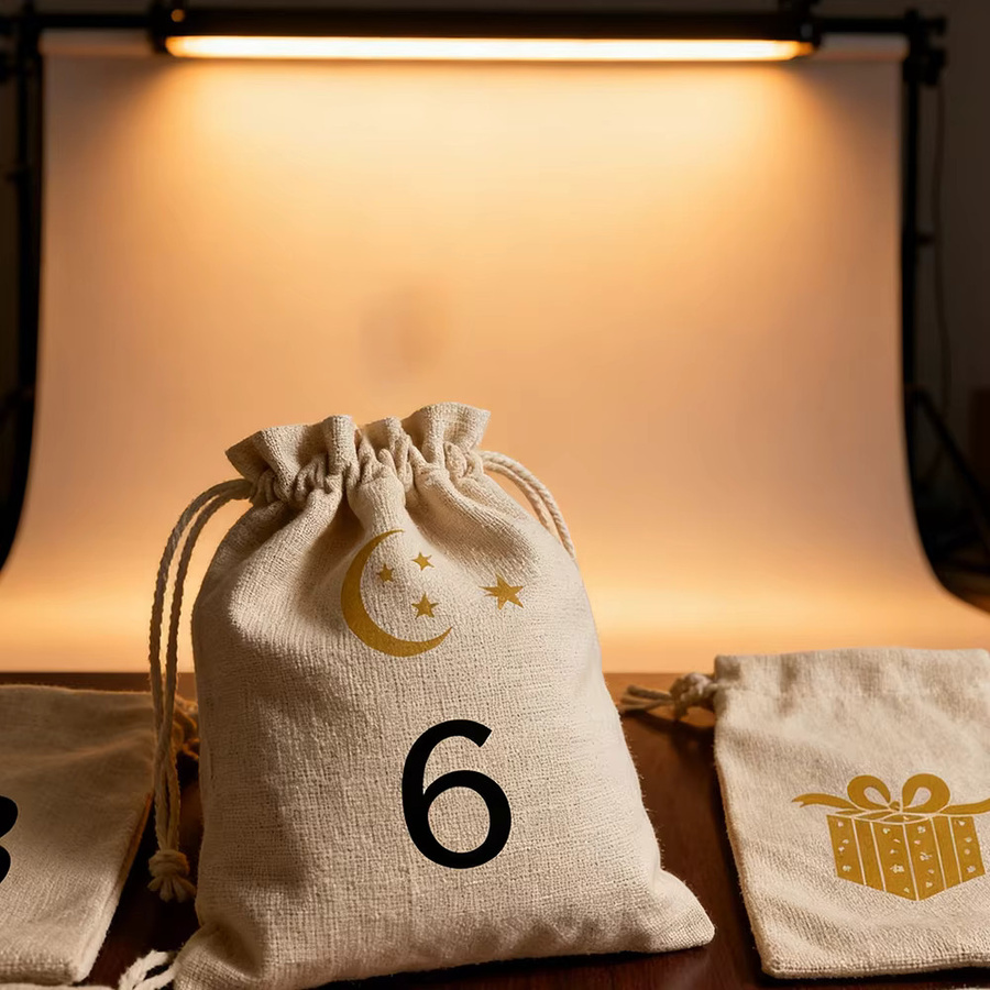 30 Stück Ramadan Adventskalender Geschenktüten für Kinder zum Thema Eid Mubarak und Iftar zur Dekoration - Bild 2