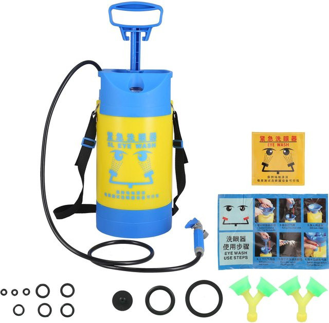 Aimo Drucksprüher 5L Gelb mit Druckentlastungsventil und 2 Anschlüssen für den Garten - Bild 1
