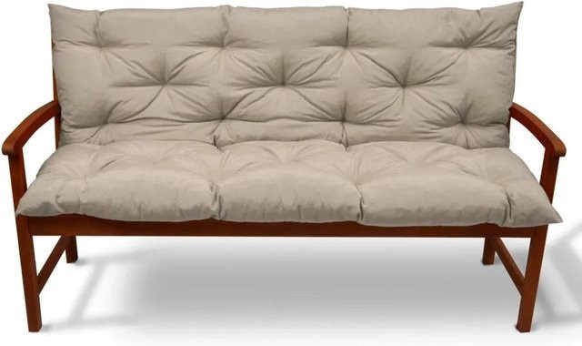 Beautissu Flair BR Bankauflage in Natur (Braun/Beige), B/T: 100 x 50 cm - Bild 1