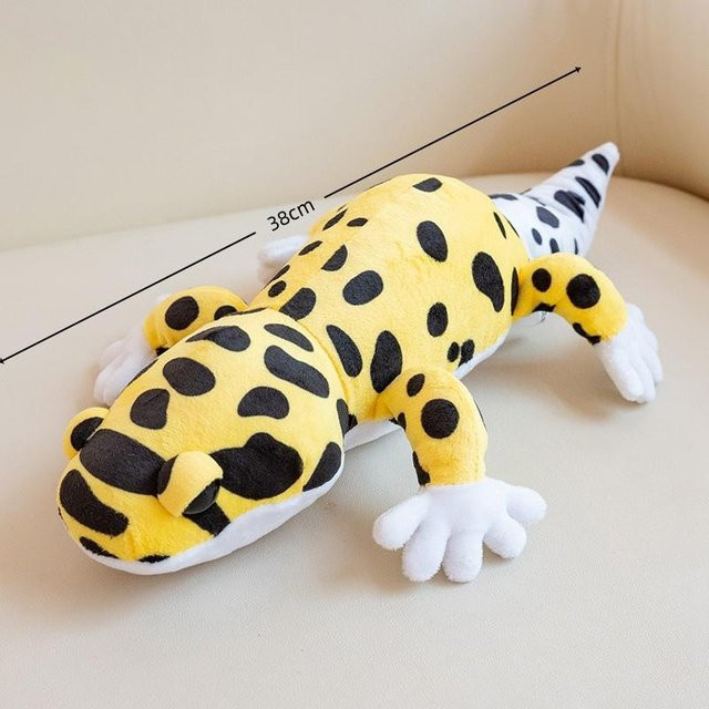Yiran Health & Beauty Leopardgecko Plüschkissen, Kuscheltier, 38cm - Bild 1