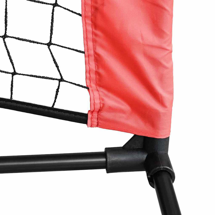 vidaXL Tennisnetz in Schwarz und Rot aus Polyester, B/H/T: 494,5 x 90 x 87 cm - Bild 4
