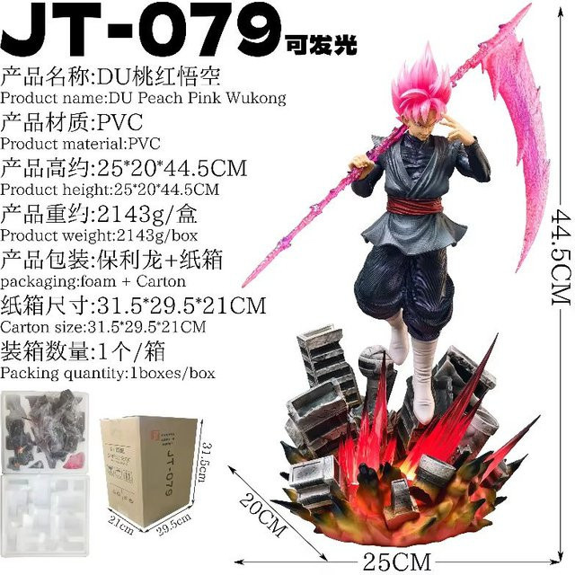 Bandai Dragon Ball Zamasu Goku Black, Anime-Figur, 44,5cm, Kunststoff - Bild 1