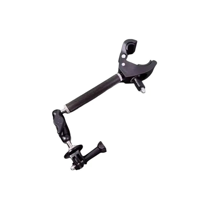 DJI Action6 Sportkamera Feste Outdoor-Halterung in Schwarz mit 1/4 Zoll Schrauben für GoPro und 360 Pea Pod - Bild 2