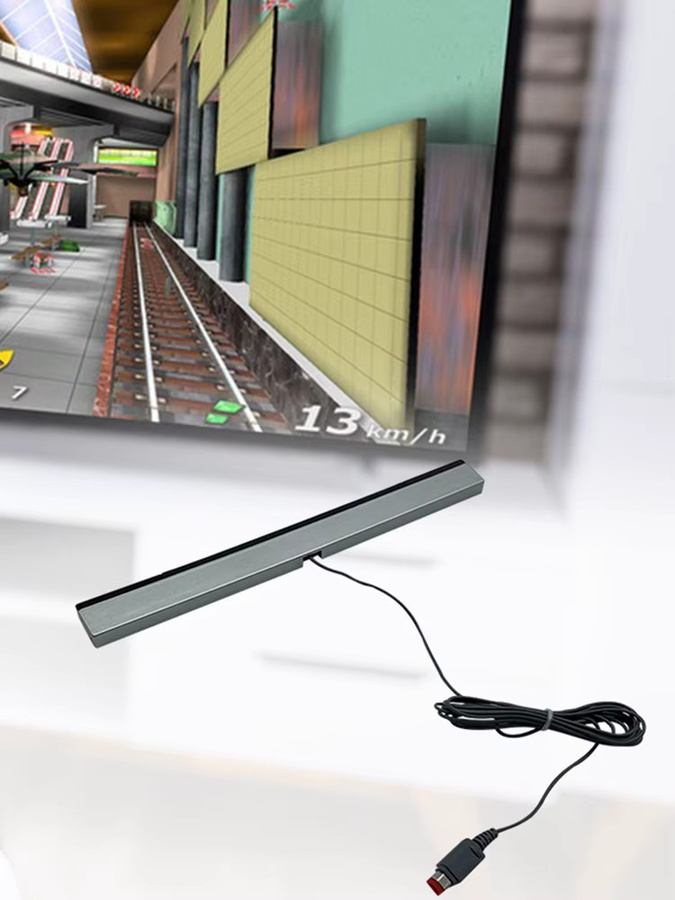 Infrarot-Sensorleiste mit USB-Verlängerungskabel für Nintendo Wii und Wii U, Schwarz - Bild 6