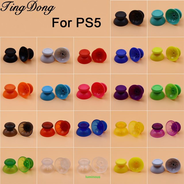 TingDong 2 Stück 3D-Analog-Thumbsticks als Ersatz-Joystick-Kappen für deinen PS5-Controller - Bild 1
