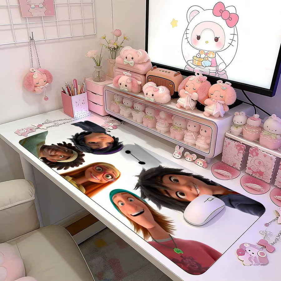 Moetch B-Big H-Hero 6 Gaming-Mauspad Sakura Anime Design, Mehrfarbig - Bild 2
