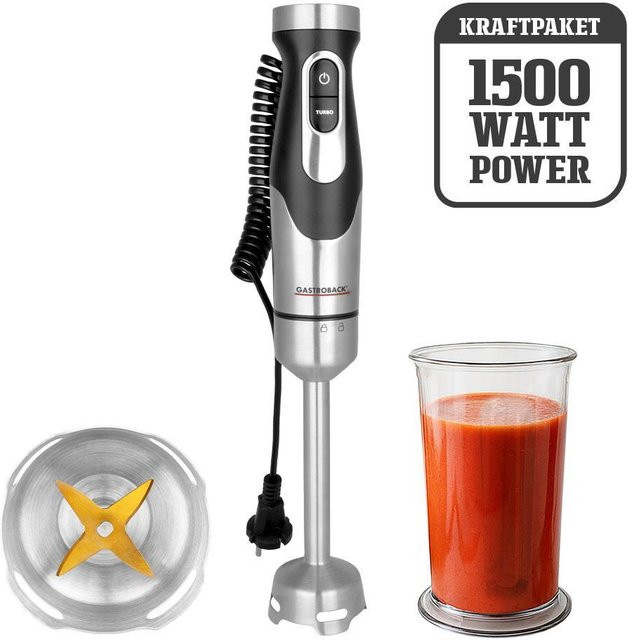 Gastroback Powermix Flexcord 40968 Stabmixer-Set in Silber - Bild 1