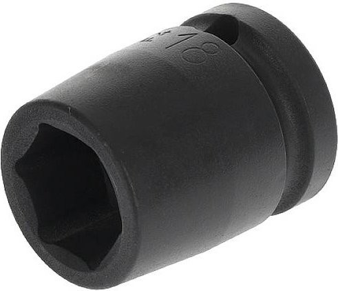 Gedore Kraftschraubereinsatz K19 mit 1/2 Zoll Antrieb, 6-kant UD-Profil, Schlüsselweite 18 mm, Schwarz - Bild 1