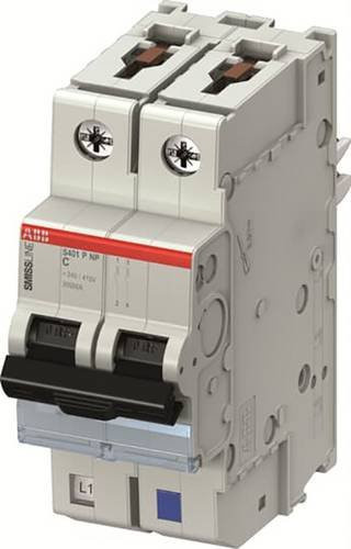 ABB S401M-C2NP Leitungsschutzschalter 2-polig grau - Bild 1