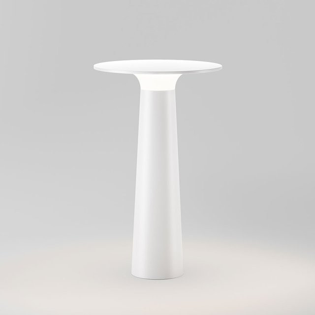 Lix Casambi ready LED-Tischleuchte in Weiß mit Akku, dimmbar und IP44 wetterfest - Bild 1