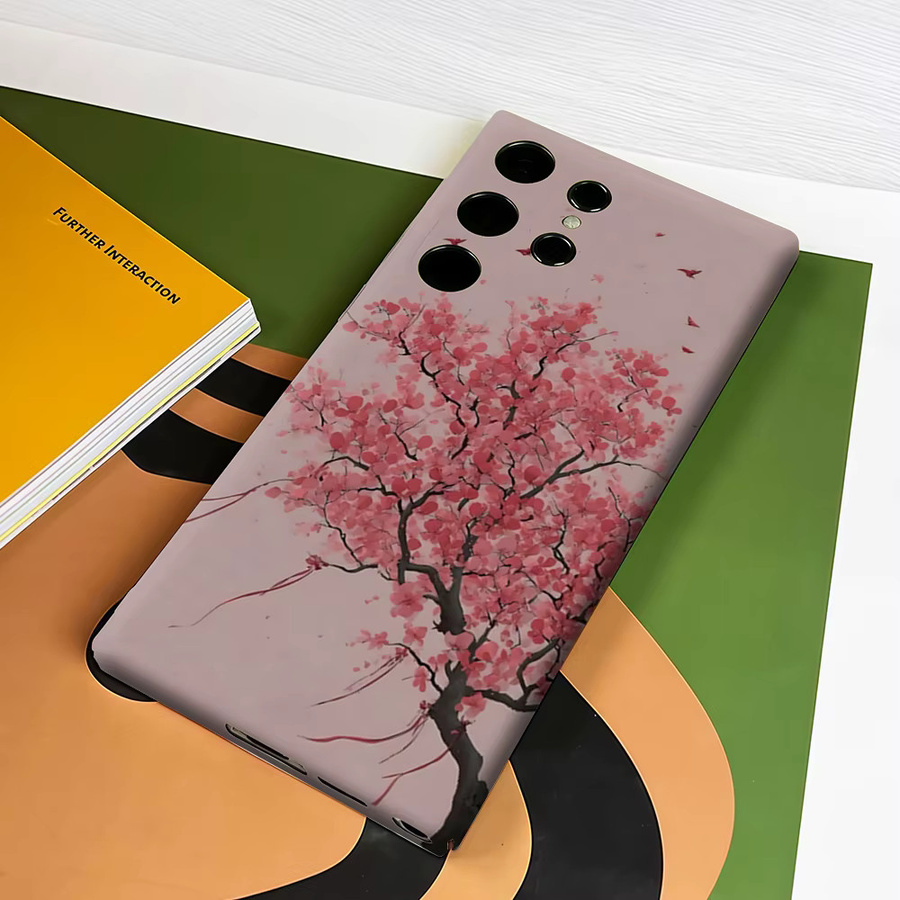 Stoßfeste Handyhülle mit Kirschblüten-Design für Samsung Galaxy S26 S25 S24 S23 Ultra Plus, robuste Doppelschicht Rückabdeckung - Bild 4