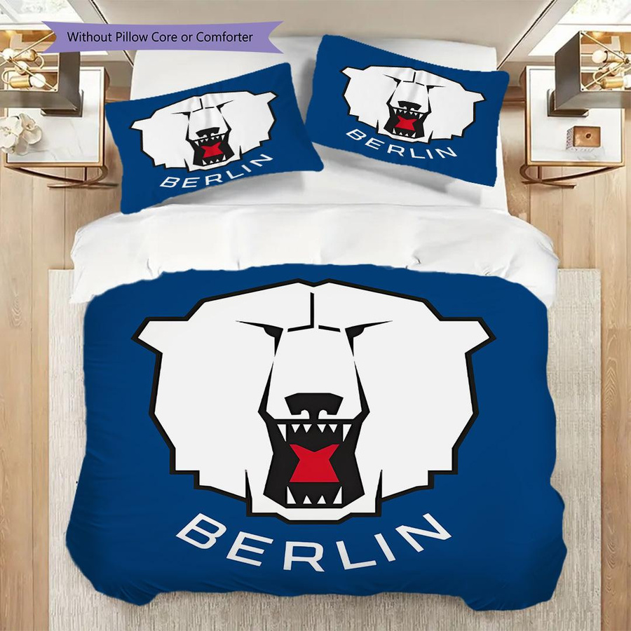 Manus Home Bettwäsche Set Eisbären Berlin Muster mit 1 Bettbezug und 2 Kissenbezügen, B/H: 200 x 200 cm - Bild 4