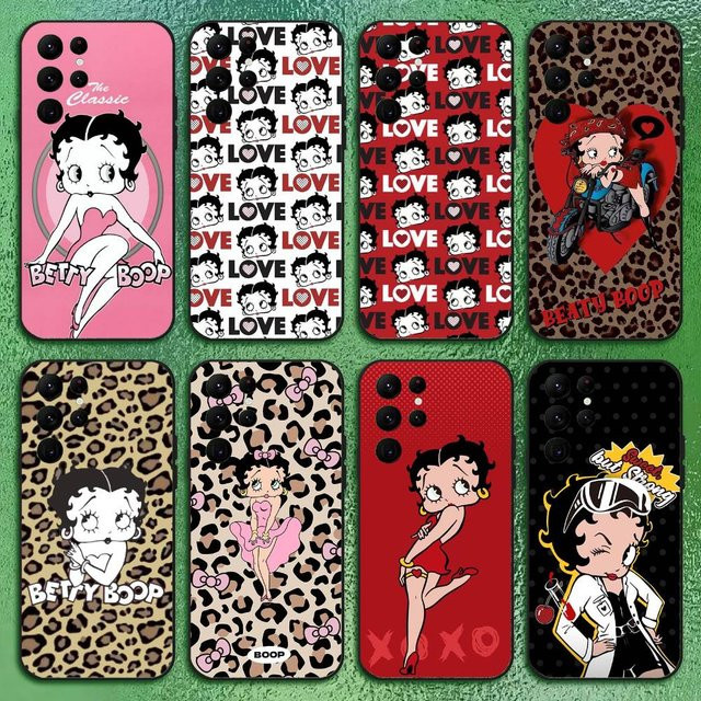 Anime B-Betty Softshell Handyhülle für Samsung Galaxy S21 S22 S23 S24 S25 FE Plus in Schwarz - Bild 1