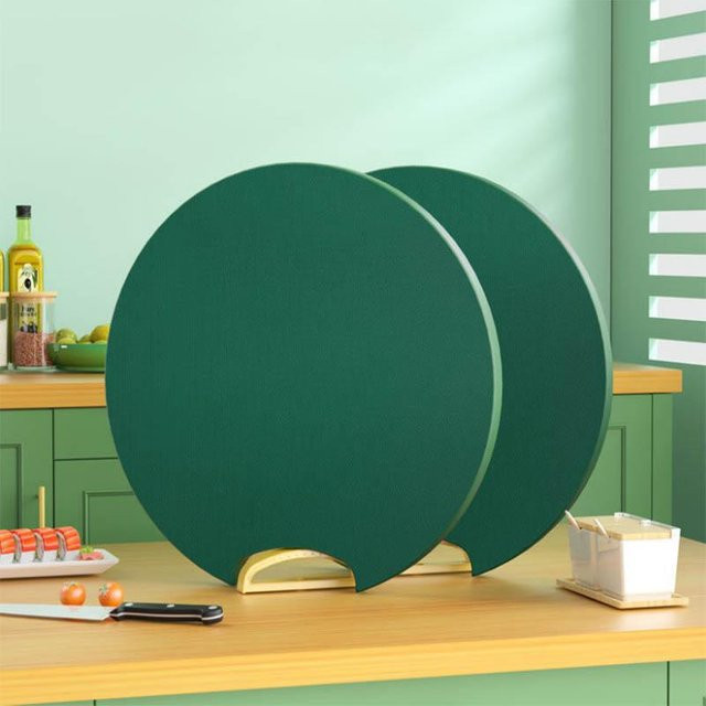 WTEMPO Schneidebrett aus PE in Grün, antibakteriell und schimmelresistent, Breite: 37 cm - Bild 1