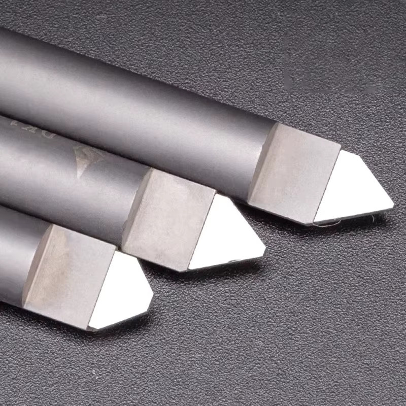 HUHAO V-förmiger Schaftfräser PCD Diamantfräser mit 6 mm Schaft für Stein, Granit und Marmor als CNC-Schnitzwerkzeug - Bild 2