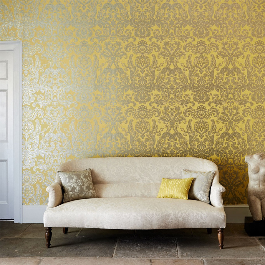 Zoffany Tapete Brocatello Mimosa Floral Botanical Gelb Non-Woven - Bild 1