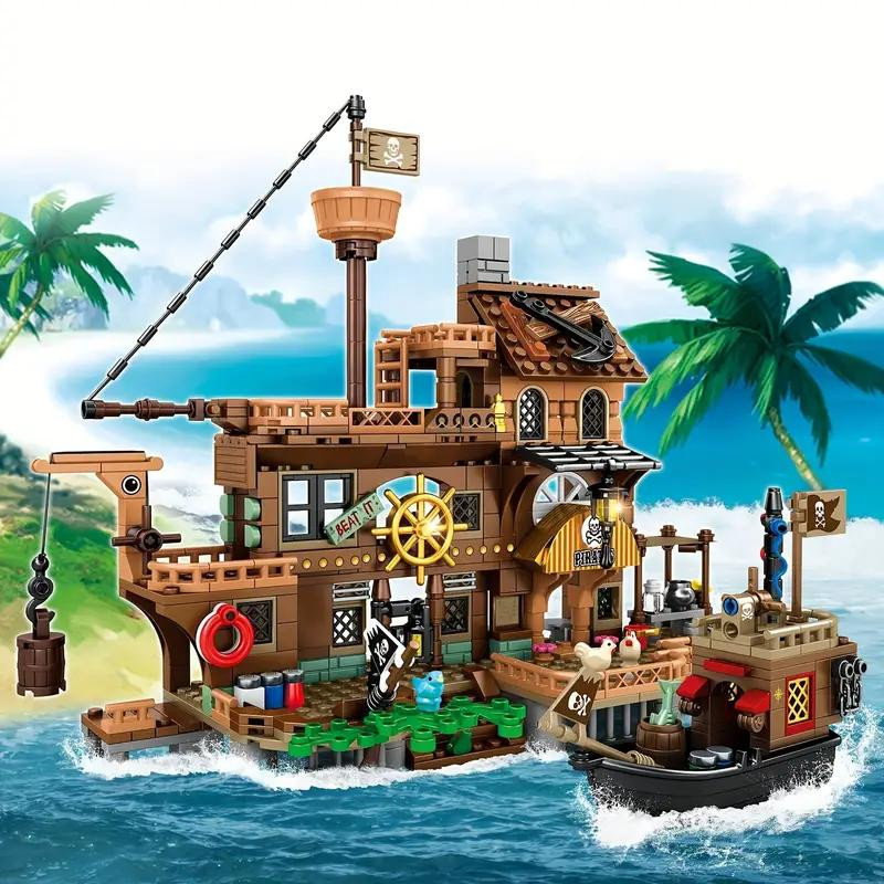 Yiran toy Mittelalterliche Pirateninsel Schloss Konstruktionsbausteine ab 6 Jahren - Bild 6