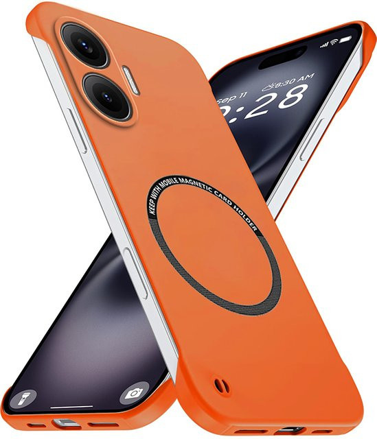 Schlanke und stoßfeste PC-Schutzhülle für Xiaomi POCO X8 Pro Max X7 X6 F8 Ultra F8 F7 M8 M7 in Blau und Orange - Bild 1