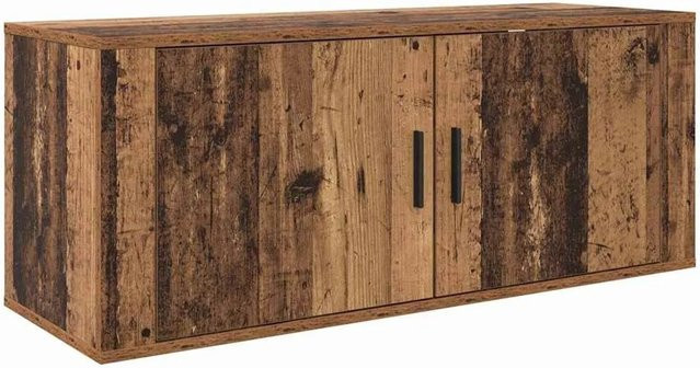 vidaXL Wand-TV-Schrank aus Altholz in Braun, rustikales Design für dein Wohnzimmer, B/T/H: 100 x 34,5 x 40 cm - Bild 1
