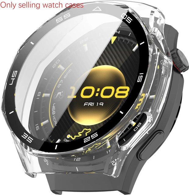 CAOWTAN Uhrenzubehör, Glas und Hülle für Huawei Watch GT6 Pro 46mm, transparent - Bild 1