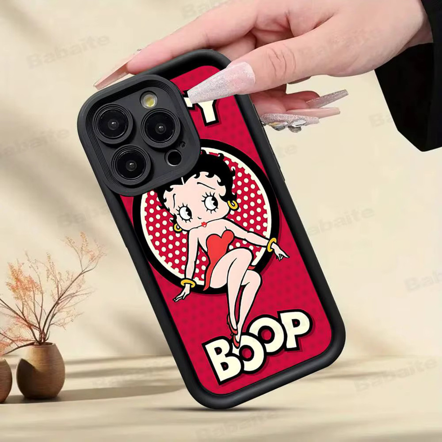 Stoßfeste Silikon Handyhülle Anime B-Bettys B-Boops für iPhone 17 16 15 14 13 12 11 Pro Max Plus in Multicolour - Bild 2