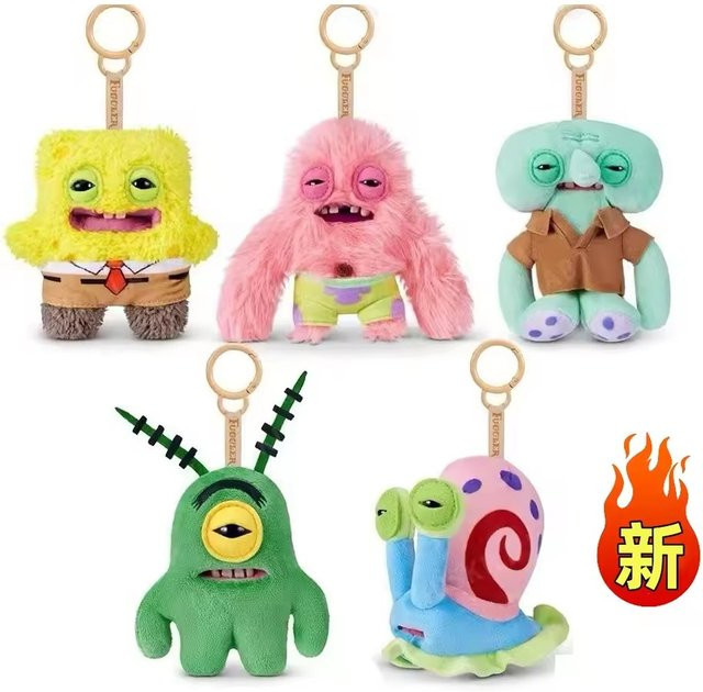 Fugglers SpongeBob Plüsch-Schlüsselanhänger, 13cm - Bild 1