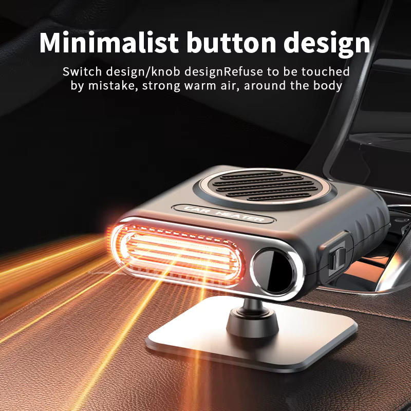 XMSJ Autoheizung 150W mit Digitalanzeige und 2-Stufen-Geschwindigkeitsregelung in Schwarz - Bild 4