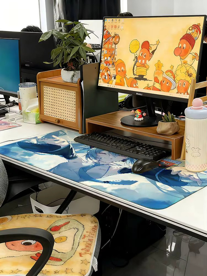 H-Hatsune M-Miku Mauspad Schreibtischunterlage mit Landschaftsdesign in Multicolour - Bild 7