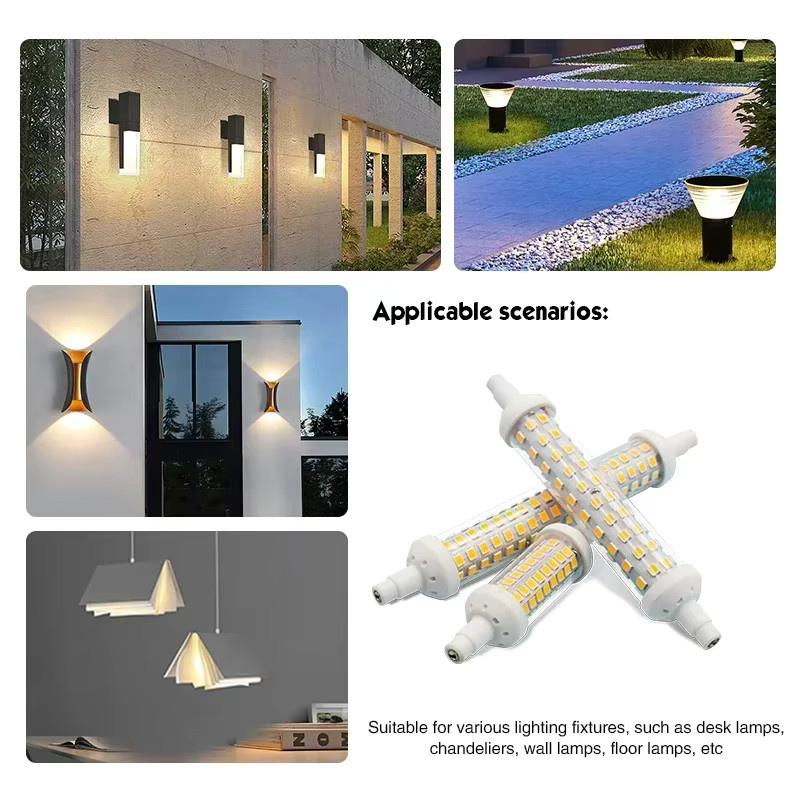 LATTUSO R7S LED Lampe Warmweiß 220V Energiesparende Mais Licht Glühbirne Ersatz für Halogen - Bild 4